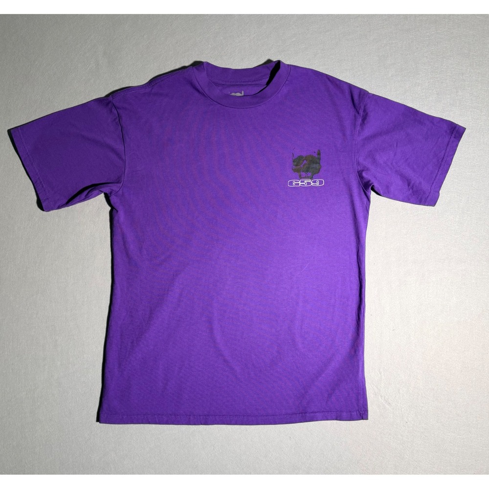 G59 Records T-Shirt Mens Large Purple Skull Graphic Short Sleeve Tee